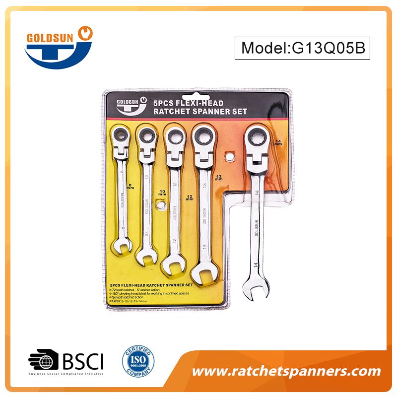 Set di chiavi a cricchetto Flex-Head